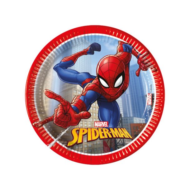 Spiderman tallerken - Crime fighter, 19,5 cm