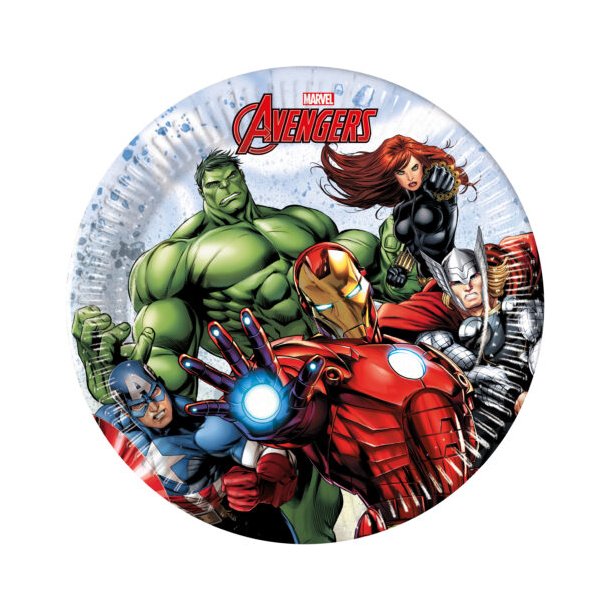 AVENGERS Tallerken 8 stk. 19,50 cm