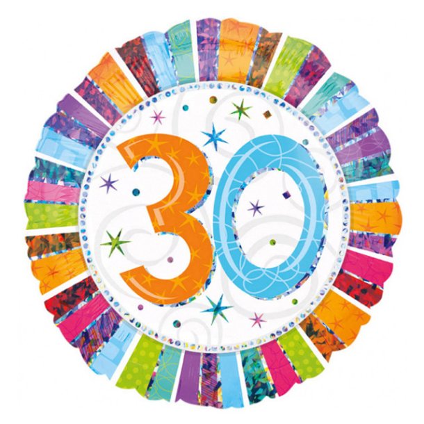 30 rs fdselsdags folieballon