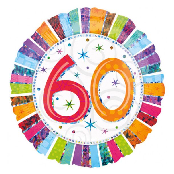 60 rs fdselsdags folieballon