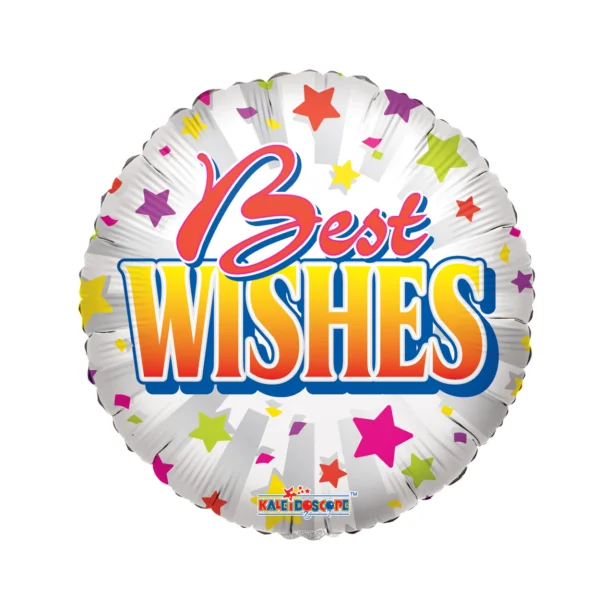 FOILBALLON RUND 18&Prime; - BEST WISHES 