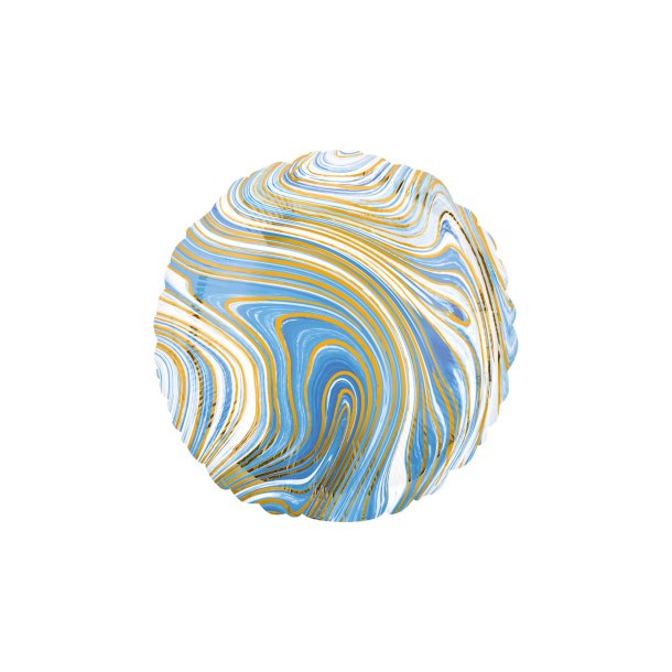 Bl Marblez rund folie Ballon