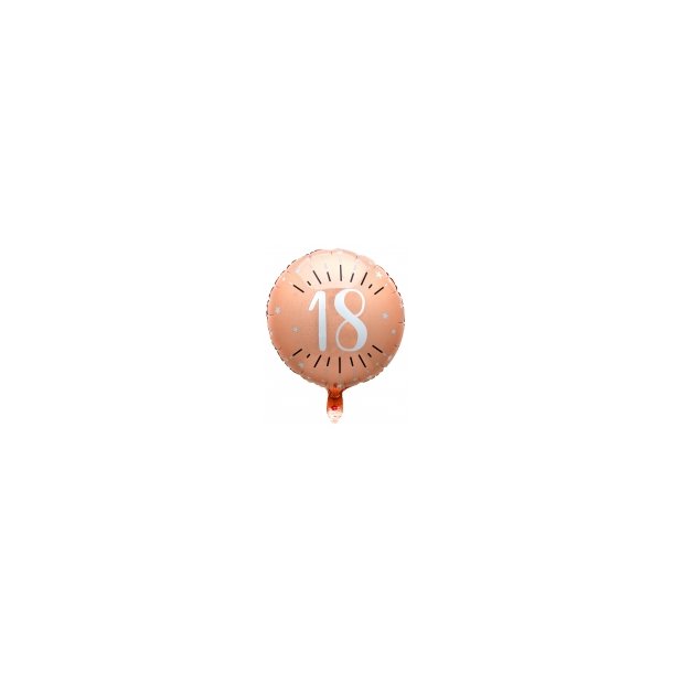 18 r Folieballon-Rosa gold