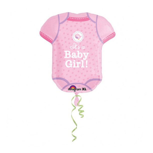 Folie ballon "Its a Baby girl" 60 cm., Lyserd