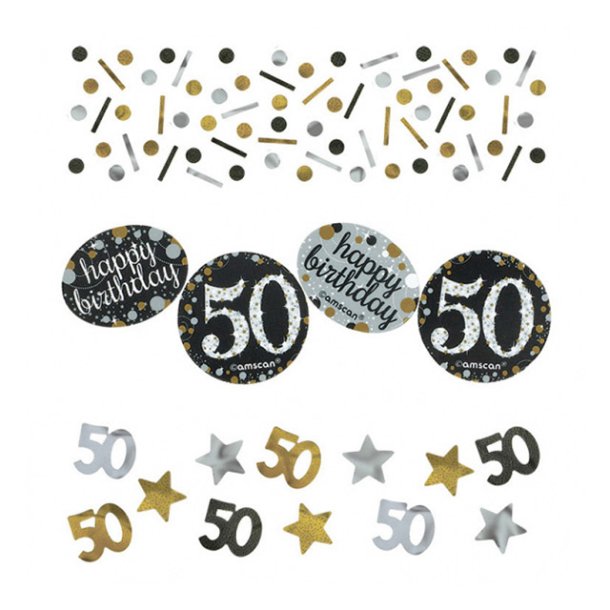 50 rs Fdselsdag konfetti