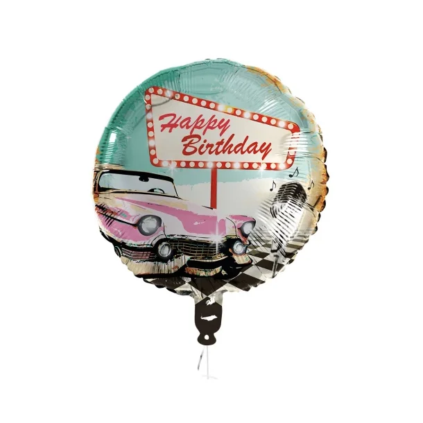 Rock 'n Roll Happy Birthday folieballon