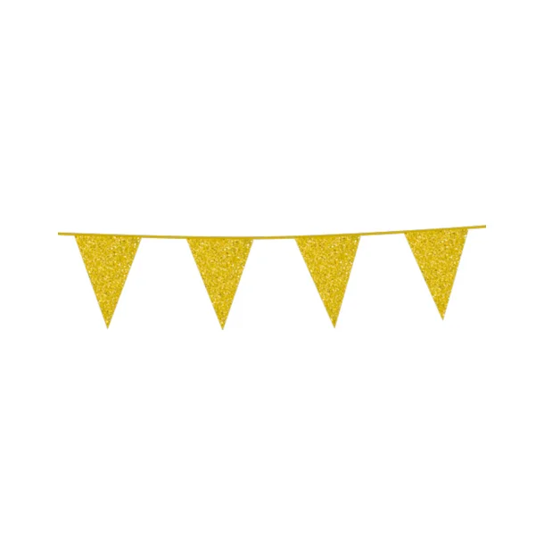 Guld Glitter Banner 6 m