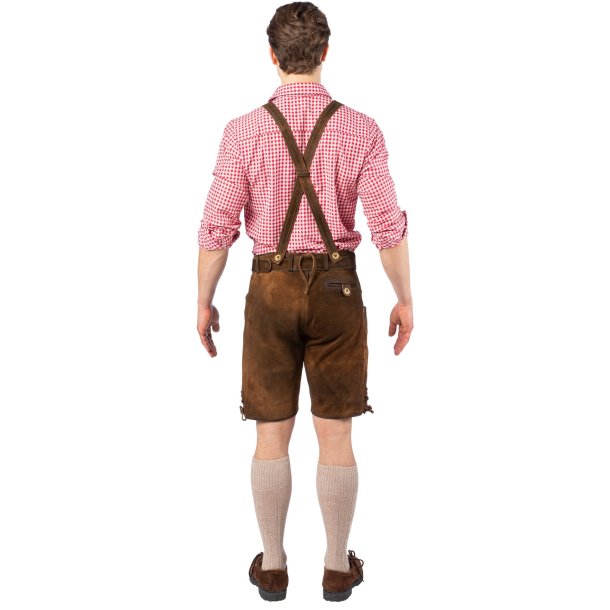 Lederhosen korte i skind - brun