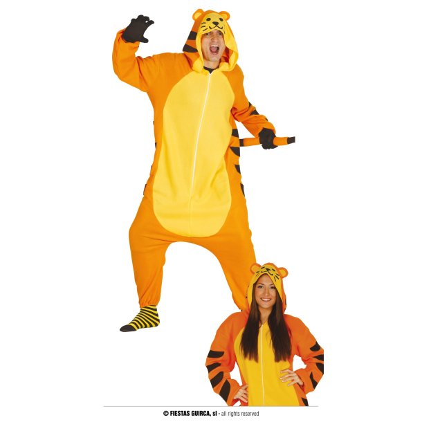 Tiger kostume jumpsuit