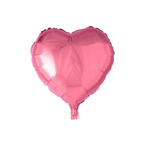 Lyserd hjerte folieballon - 46 cm