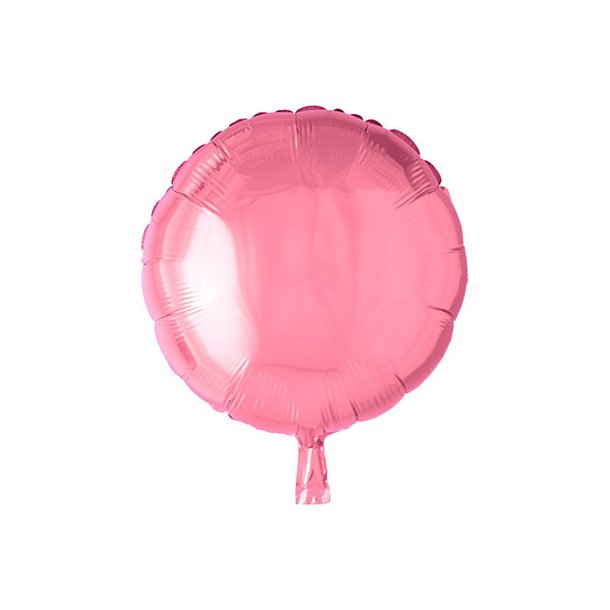 Lyserd rund folieballon - 46 cm