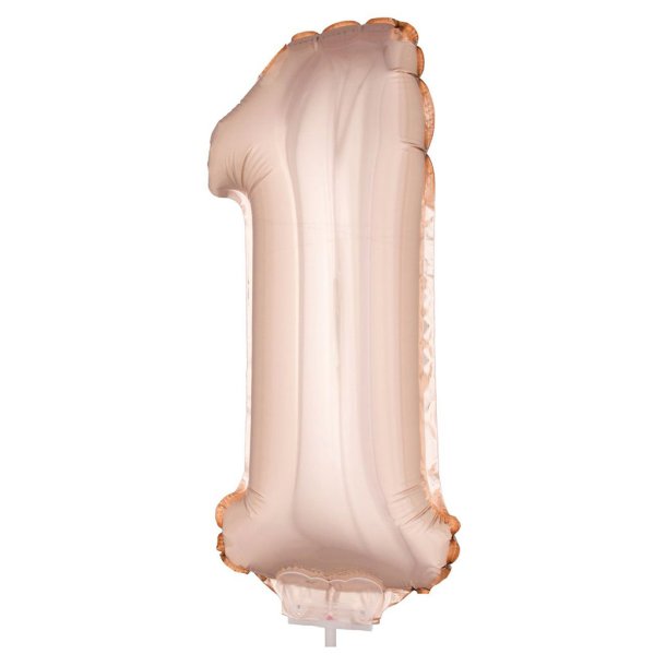 Ballon tal i folie - 1 (Rose) - 40 cm.