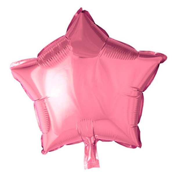 Lyserd stjerne folieballon - 46 cm
