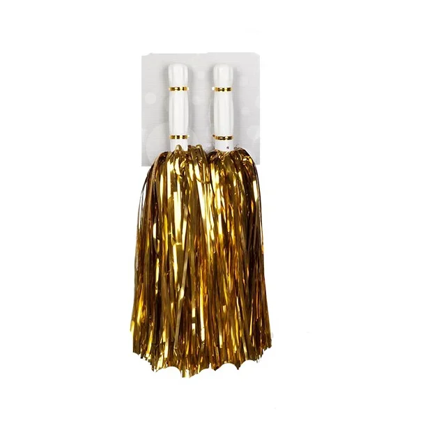 Pom Pom Cheerleader i metallic guld