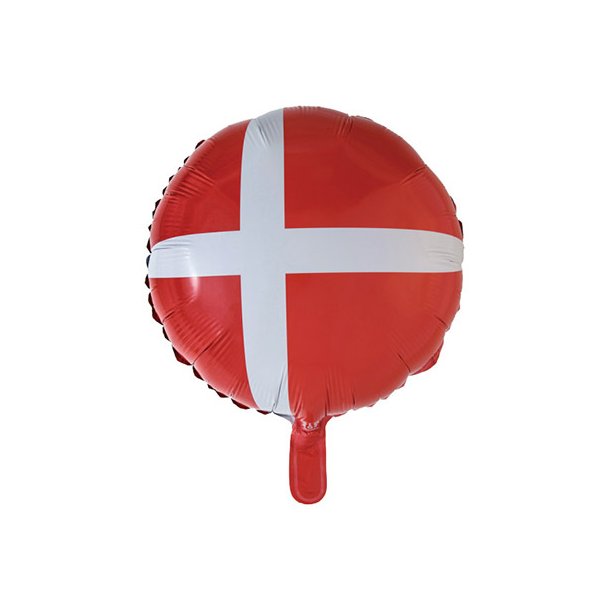 Dansk flag Folieballon - 46 cm