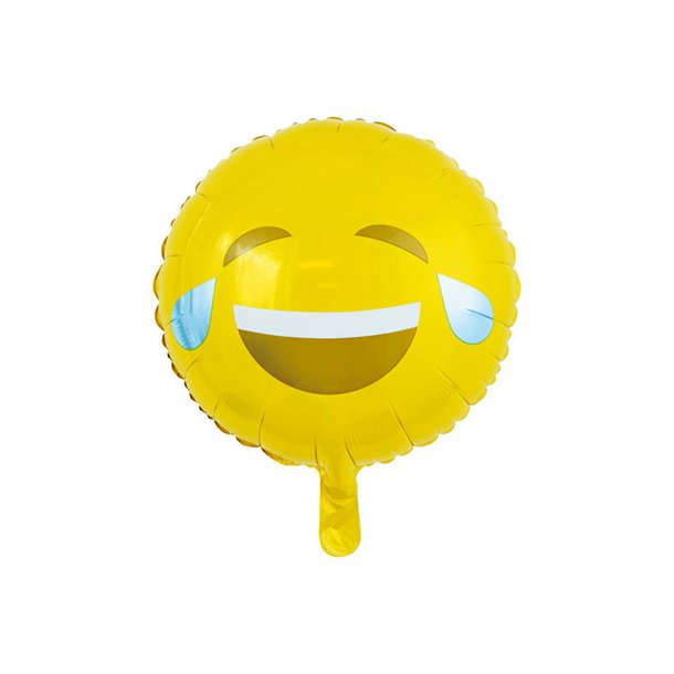 Emoji griner folieballon - 46 cm