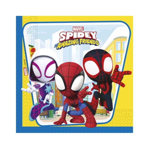 20 Servietter fsc 33X33 cm  SPIDEY &amp; HIS AMAZING FRIENDS