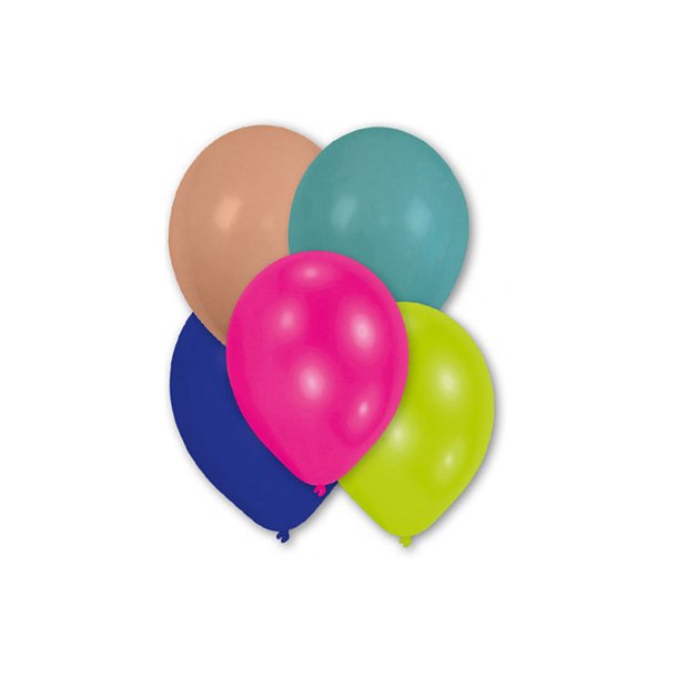 10 stk. farvede balloner - 11", Assorteret Fashion