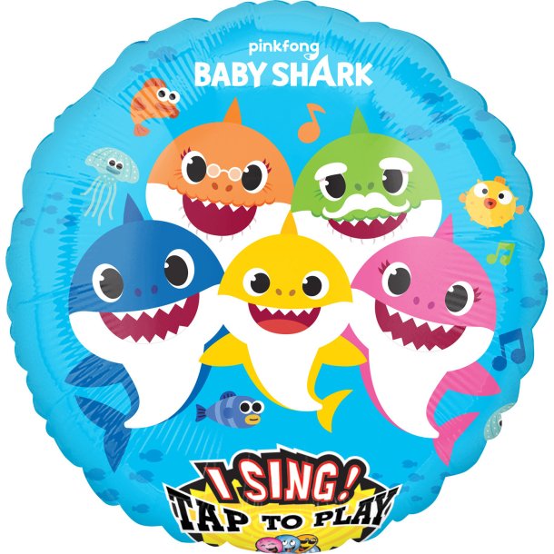 Baby Shark Syngende Ballon