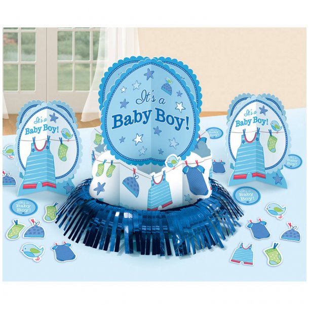 Babyshower borddekoration dreng