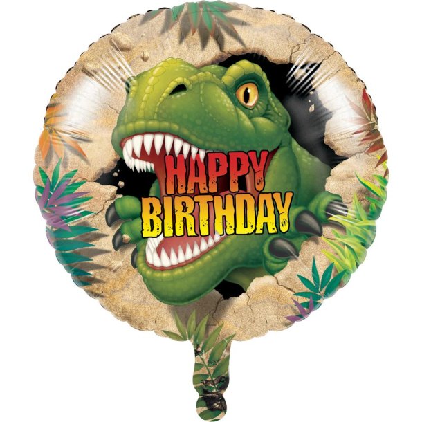 Dinosaur Happy Birthsday folieballon