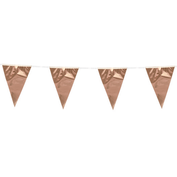 Flagbanner 10 m. Rosegold