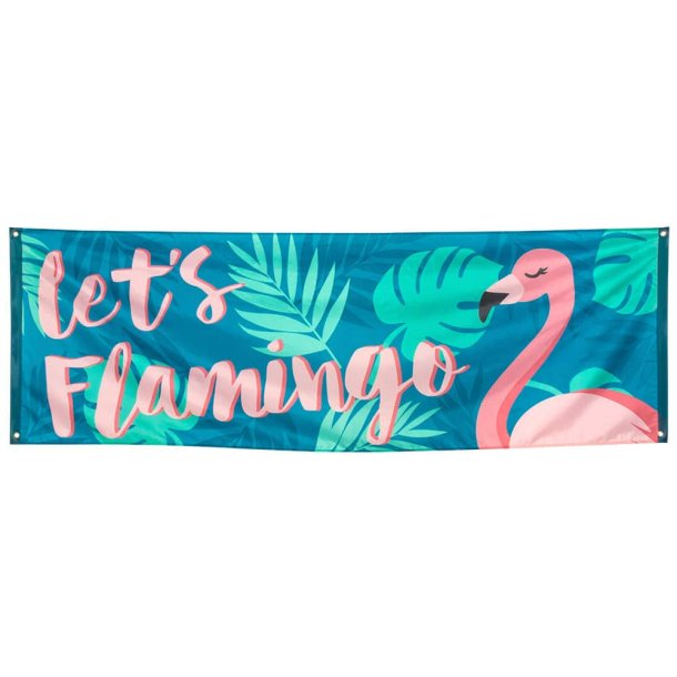 Flamingo banner 74x220 cm