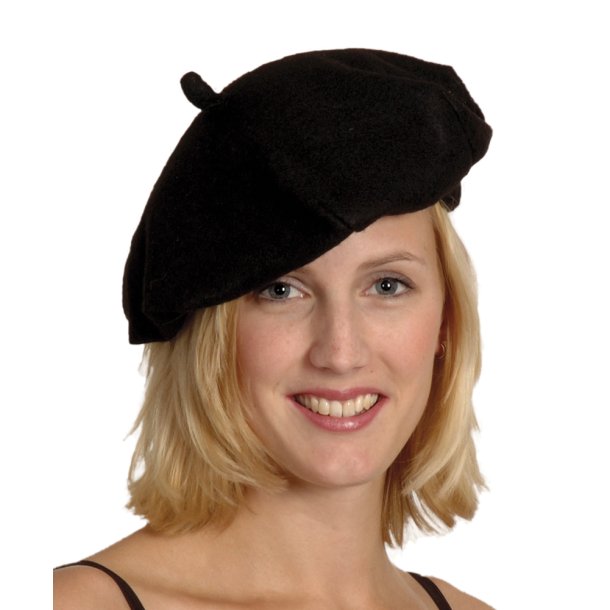 Fransk baret sort