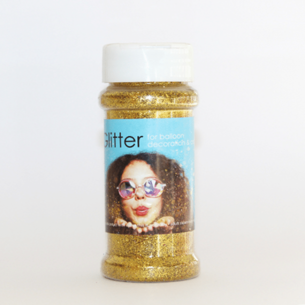 Glitter 100 gram guld