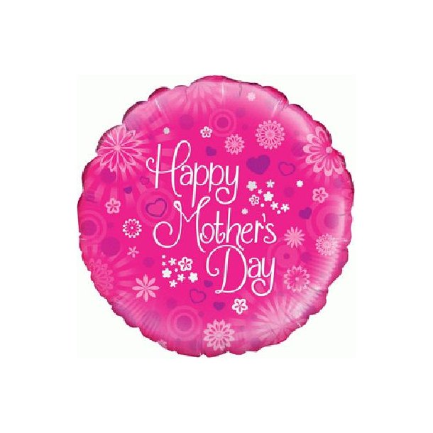 Happy mothers day rund 46 cm