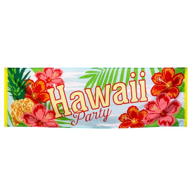 Hawaii Party banner 74 x 220 cm.