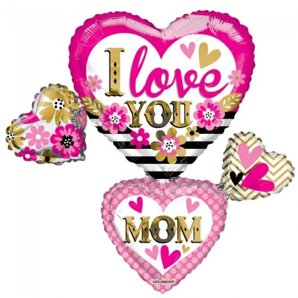 I Love You Mom Folieballon 91cm