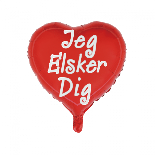 Jeg elsker dig folieballon