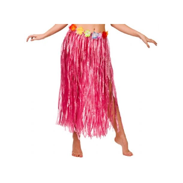 Hawaii skrt med blomster, 80 cm RD