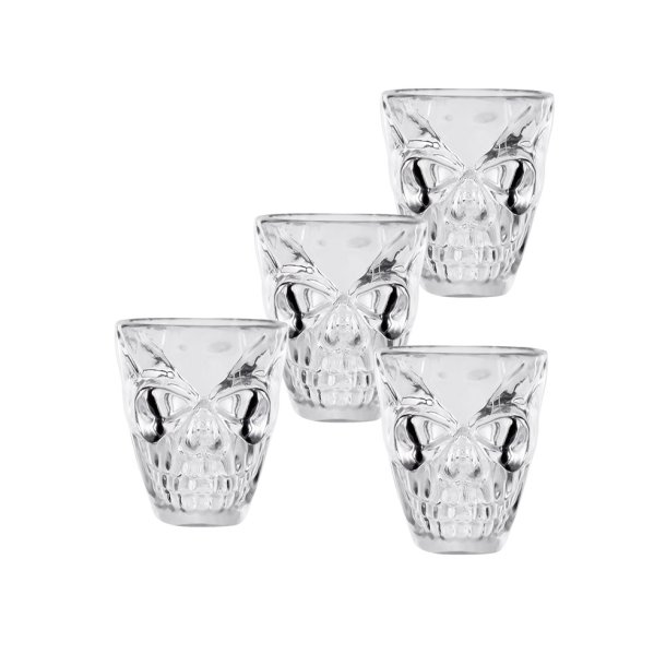 Skull shots glas 4 stk.