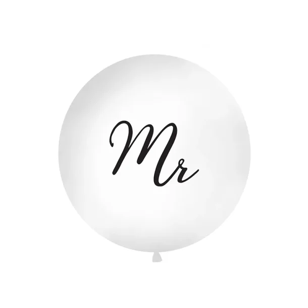 Giant Ballon 1 m, Mr, white