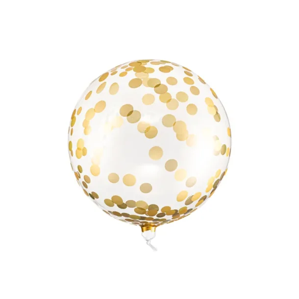 Orbz Ballon med Guld dots, 40cm,