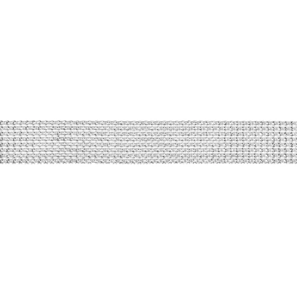 Strass tape, slv, 4x900cm