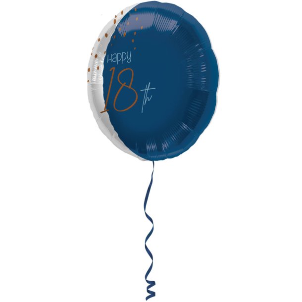 Folie Ballon - Elegant True Blue 18 r - 45cm