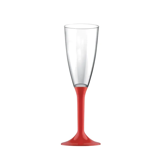 Champagneglas 20 stk genanvendelige med rd fod