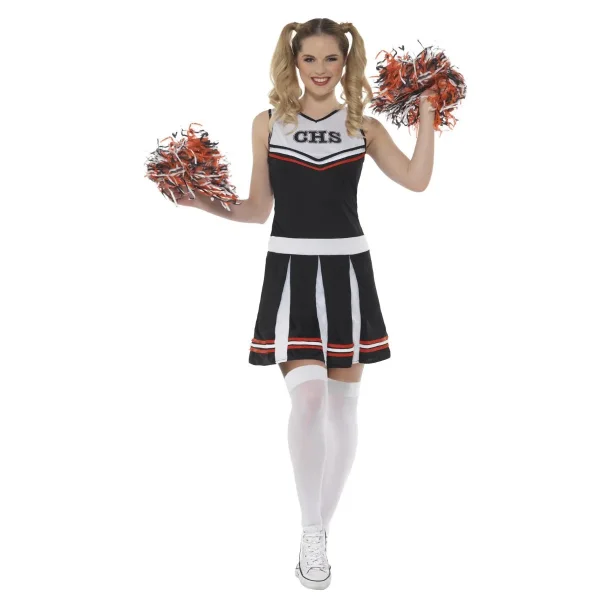 Cheerleader CHS sort med pompom