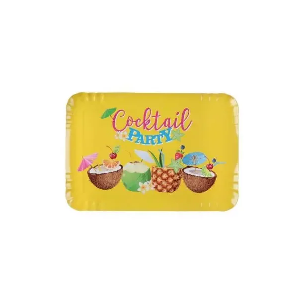 Cocktail Bakke i pap - 28x19 cm - 5 stk.