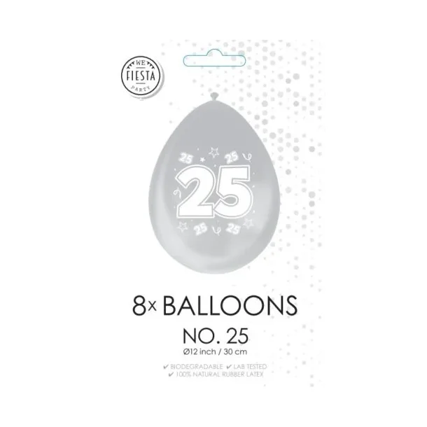 Slvbryllup ballon 25