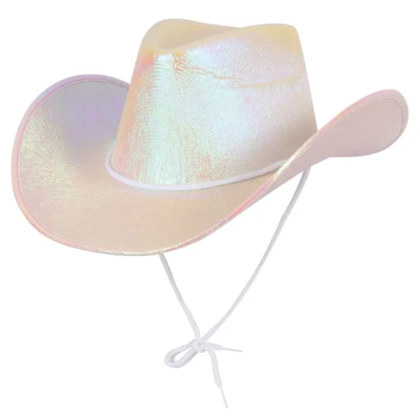 Cowboyhat i Shiny Hvid