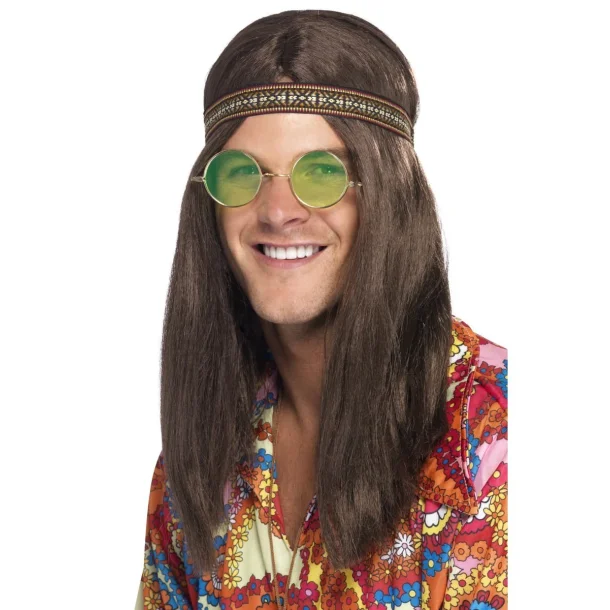 Hippie st med Grn brille