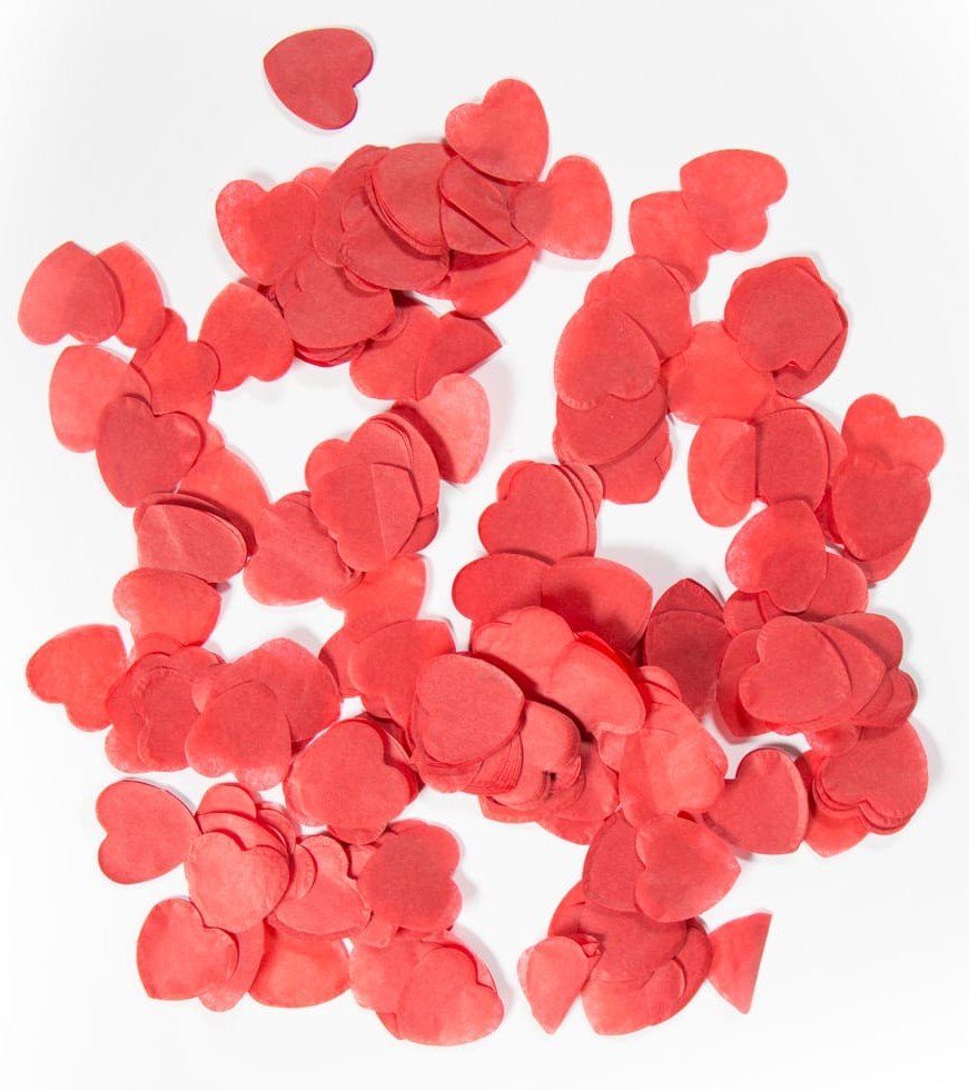 Glitzer-Herz-Konfetti In Orange – Perfekt Für Party, Hochzeit & Deko