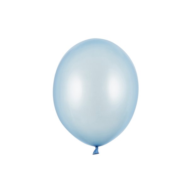 Strk Latex Balloner, 30cm, Metallic Baby Blue