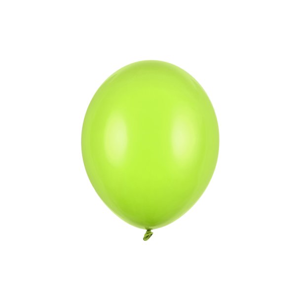 Strke Balloner - 30cm, Pastel Lime Grn - 50 stk.