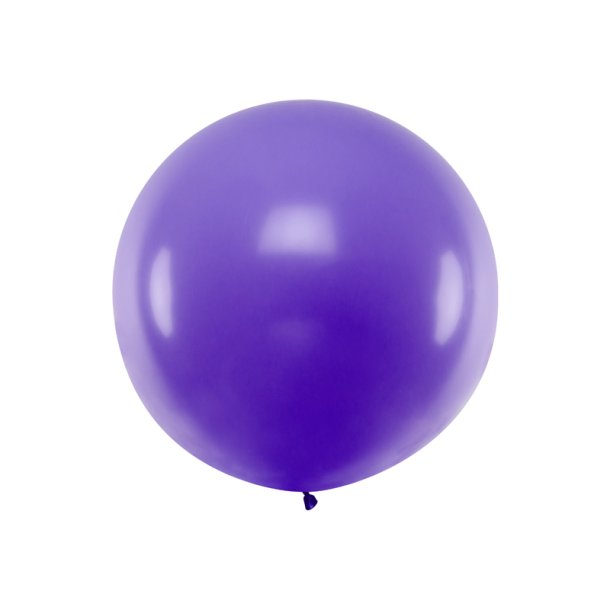 Rund Kmpe Ballon 1m, Pastel Lavender